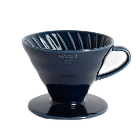 Hario V60 Ceramic Coffee Dripper 02 - Navy Blue – Zoka Coffee Company