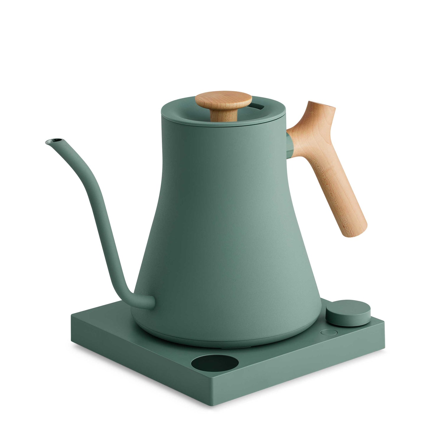 Fellow Stagg EKG Pro Electric Kettle - Smoke Green w/ Maple